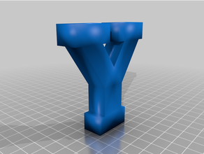 block letter brigham young byu college university 3d print model - Mito3D