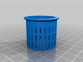 customized parametric net pot cutestp hydroponics aeroponics fogponics 3d print model - Mito3D
