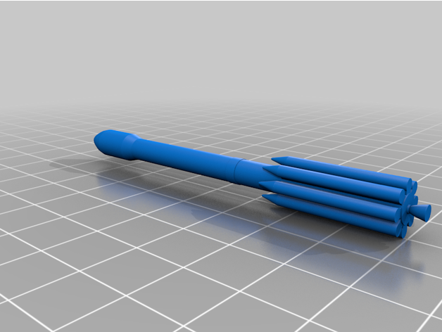 petit delta ii fusée ula 3D print model - Mito3D