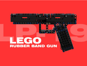 lp-19 light pistol 2019 handgun lego rubber band gun 3d print model - Mito3D