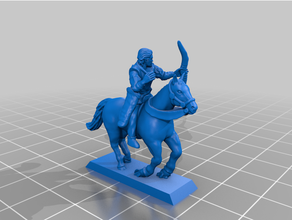 late antiquity - barbarian cavalry archers 3d print model - Mito3D