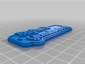 customized multiline tag keychaingem sebeetggfhgdkjhfhkjgf 3d print model - Mito3D