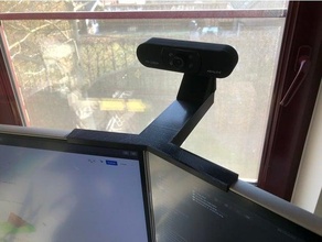 dual screen monitor brace webcam aoc 3d print model - Mito3D