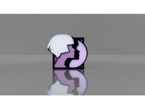 iana ikon gökkuşağı kuşatma oyun aksesuar anahtarlık 3d print model - Mito3D