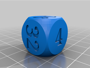 doubling cube videau backgammon dice 3d print model - Mito3D