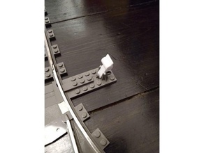 lego 9v train track switch points lever lego lego train lego train track 3d print model - Mito3D