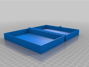 customized hinged boxasasaa latch parametric printable piece 3d print model - Mito3D