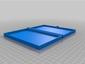 customized hinged box lasdfdgatch parametric printable piece 3d print model - Mito3D