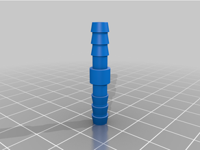 customized hose connector - customizerthing 3d print model - Mito3D