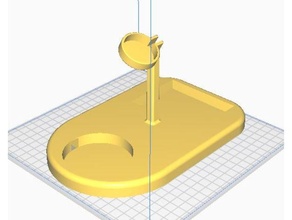 base di mise charge actif 2 galaxie bourgeons + telefono 3d print model - Mito3D