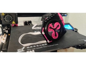 rubber band holder cyberpunk mask addition 3d print model - Mito3D
