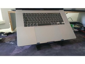 macbook stand mac 3d print model - Mito3D