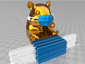der máscaras hamster inglório espécime 3d print model - Mito3D