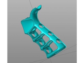ar skeleton grip 3d print model - Mito3D