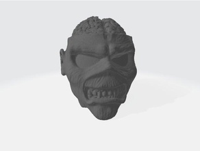 Eddie + cerebro hierro doncella difícil rock música 3d print model - Mito3D
