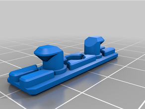 silencieux technique pistes robuste insérer poignée lego compatible 3d print model - Mito3D