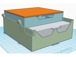 caja Werkzeuge Ender 3 Profi 2 Schubladen Tapas 3d print model - Mito3D