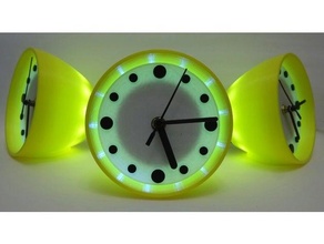 illuminated clock 3d print model - Mito3D
