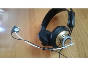 simple headset - microphone holder akg 121 3d print model - Mito3D