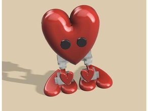 heart bot arduino Bluetooth controlador robô coração Móvel phone controlo remoto brinquedos namorados 3d print model - Mito3D