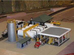 ho scale fuel distribution facility 3d print model - Mito3D