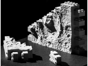 montini NASA Mars Sturm Krater Mauer einstellen Lego kompatibel Block bouwstenen Backstein Briques Neugierde Linderung Rover Platz 3d print model - Mito3D