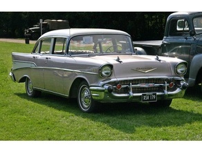 Chevrolet bel ar sedan 1957 50s 60s americano carro chevy 3d print model - Mito3D