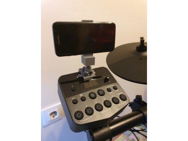 soporte samsung galaxie s7 bord para bateria alesis turbo engrener 3D print model - Mito3D