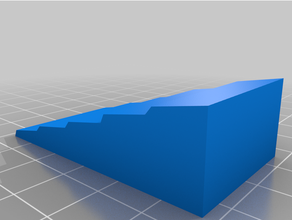 simple jagged wedge doorstop 3d print model - Mito3D