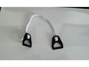 headband clip prusa face shields covid19 faceshield strap 3d print model - Mito3D
