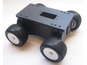 rotation servo driven rover 3d print model - Mito3D