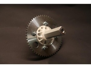 pocket bike chain wheel hub infento hex axles infentorides 3d print model - Mito3D