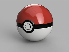 pok ball pokeball pokemon 3d print model - Mito3D