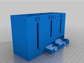 batteria dispenser Hoder scatola 3d print model - Mito3D