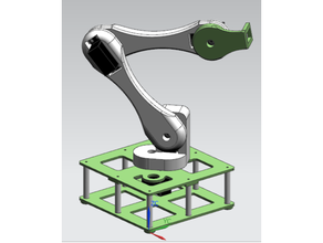 robótico brazo arduino robot robótica 3d print model - Mito3D