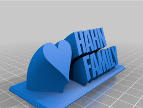 hahnfam2 customized 3d print model - Mito3D