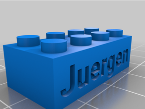 lego Juergen personnalisé 3d print model - Mito3D