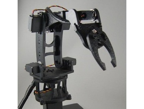 servo robot bras 3d print model - Mito3D