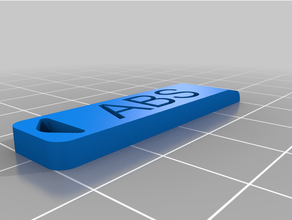 Couleur testeur porte clés matériaux abs nylon petg pla tpu 3d print model - Mito3D