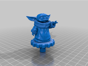 ender 3 ekstrüder topuz bebek Yoda Creality 3d print model - Mito3D