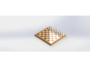 chess set v1 checkers pieces 3d print model - Mito3D