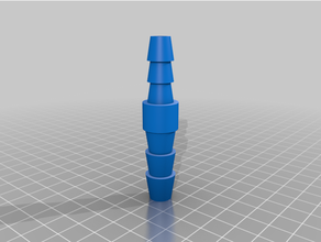 sized tube connector 10-12mm customized 3d print model - Mito3D
