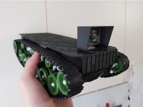Panzer Chassis Schale Himbeere pi Kamera rc Wagen Roboter verfolgt 3d print model - Mito3D