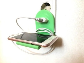 iphone charge holder 3d print model - Mito3D