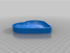 customized diy bath bombs heart 3d print model - Mito3D