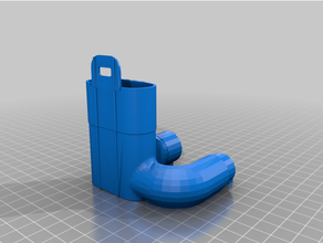 Charlotte válvula mínimo manual suporte 3d print model - Mito3D