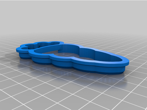 big carrot cookie cutter 3d easter 3d print model - Mito3D
