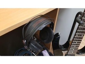 headphone holder hanger hook 3d print model - Mito3D