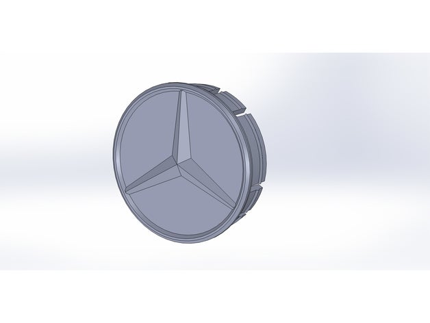 Mercedes Rand Deckel 57mm 3D print model - Mito3D