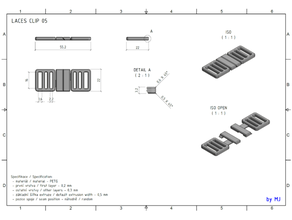 lacci clip 3d print model - Mito3D